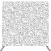 Lofaris Simple White Spiral Floral Backdrop Cover For Decor